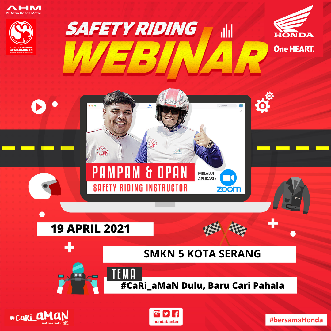 Webinar Safety Riding Bersama SMKN 5 Kota Serang