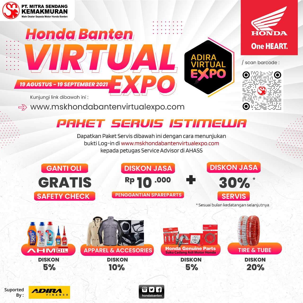 Honda Banten Virtual Expo, Cara Tepat Beli Sepeda Motor Honda Dengan Banyak Promo
