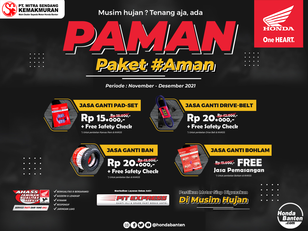 AHASS PAMAN Paket Aman