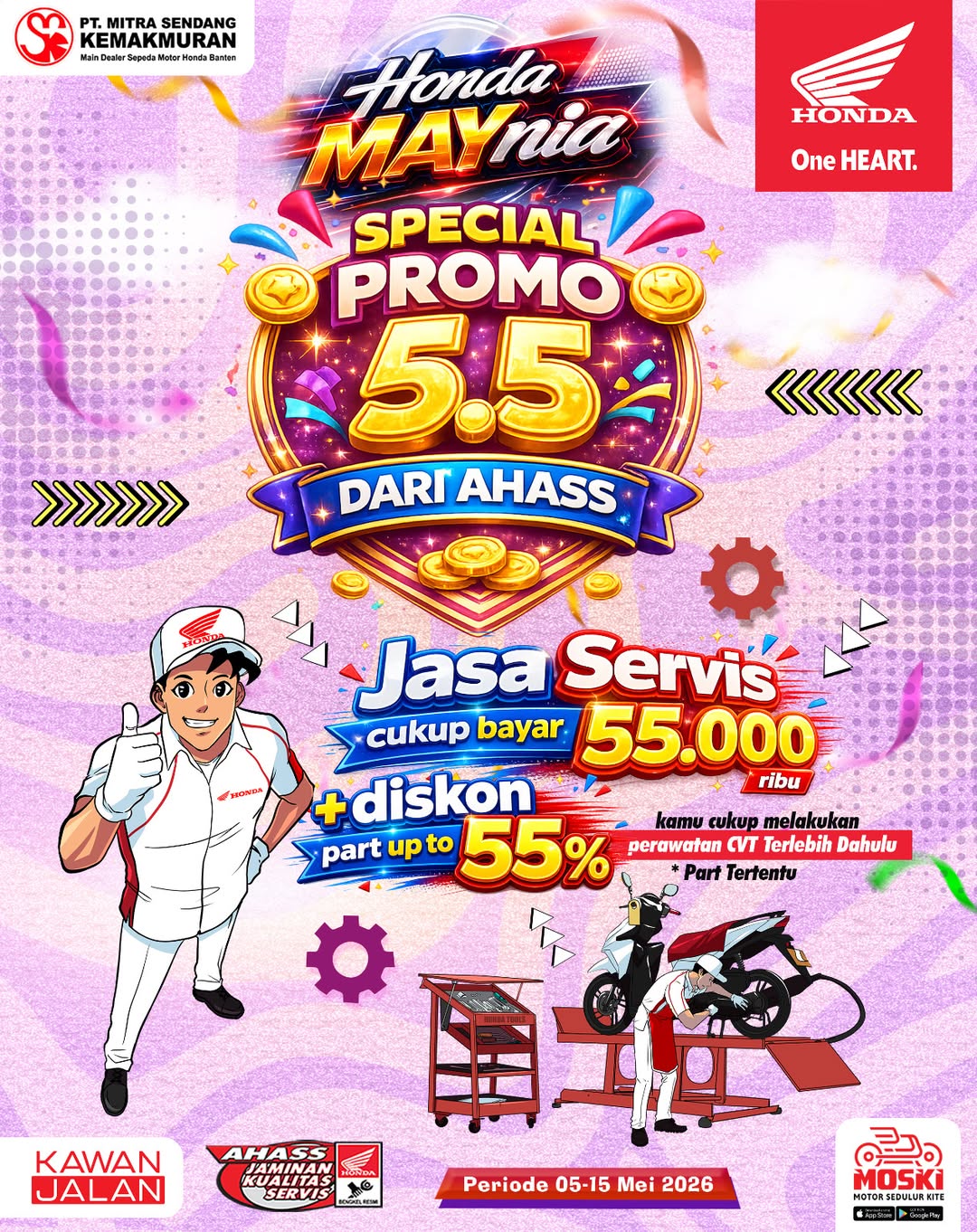 Promo spesial cuma di 5.5!