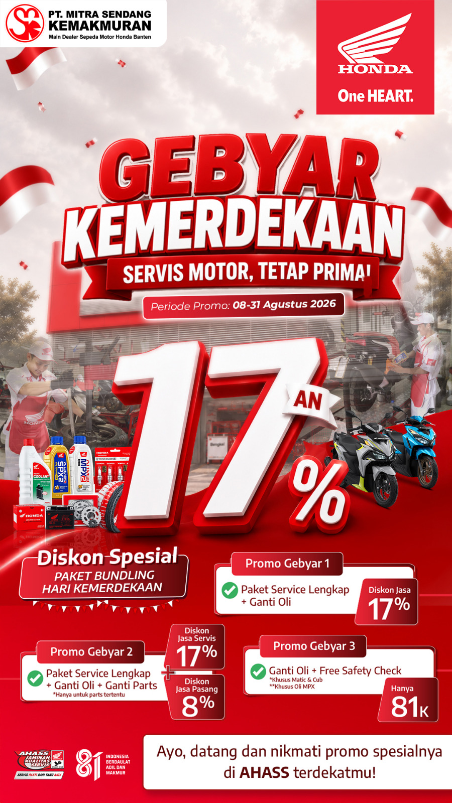 Gebyar Kemerdekaan 17%
